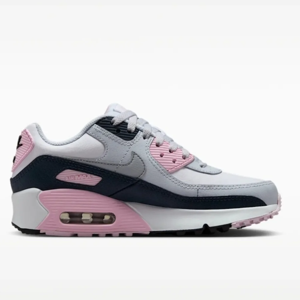 Bling Nike Air Max 90 Girls Sneakers Shoes Customized with Crystals Pink Gray